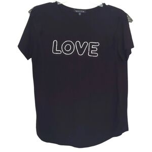 NEW LOOK BLING BLING LOVE TEE With RUFFLE SLEEVE